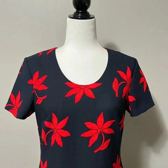 Banana Republic Short Sleeve Floral Print Midi Dress - Picture 6 of 14